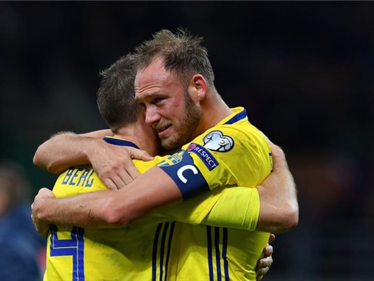 Suecia festeja un gol. Foto: Getty Images
