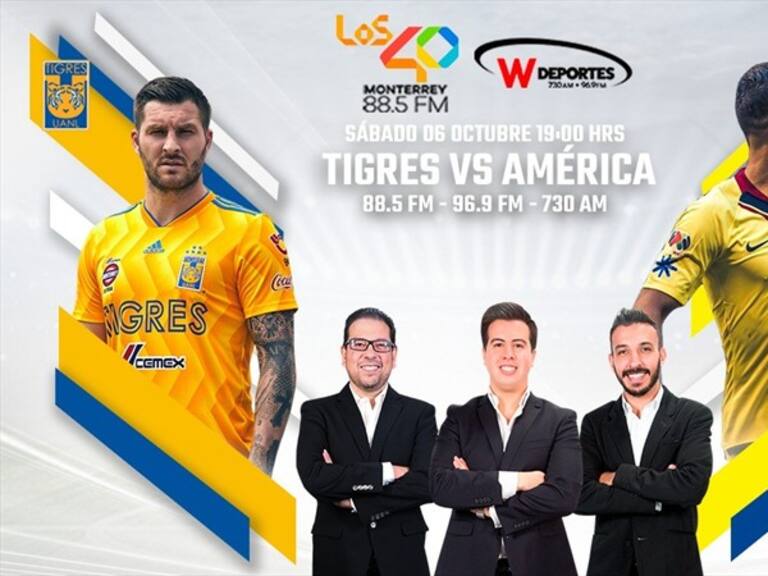 Tigres vs América. Foto: W Deportes