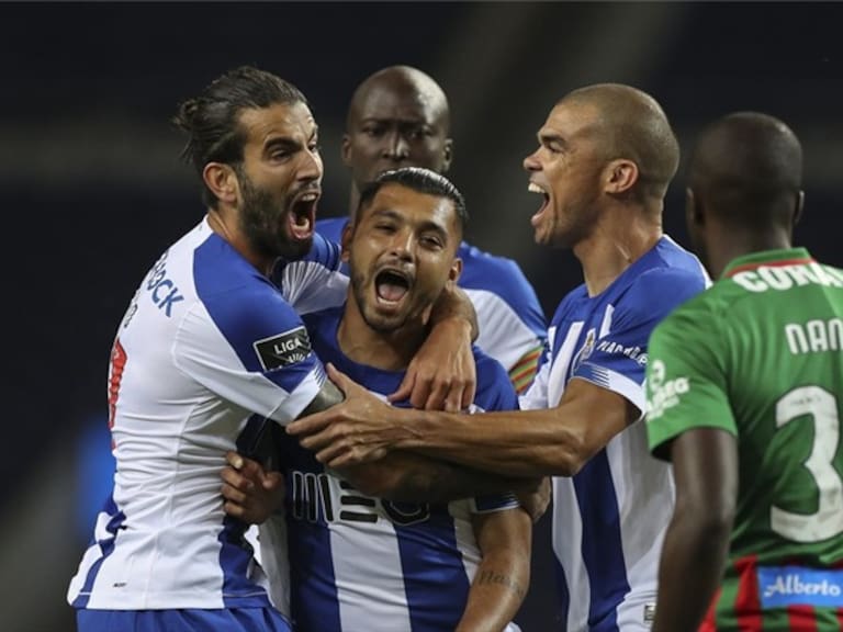 Jesús &#039;Tecatito&#039; Corona con Porto. Foto: FC Porto