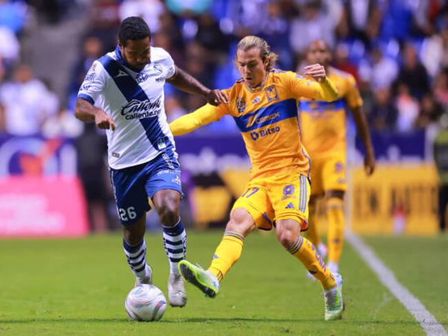 Puebla y Tigres terminan con empate de dos goles la Ida de los Cuartos de Final