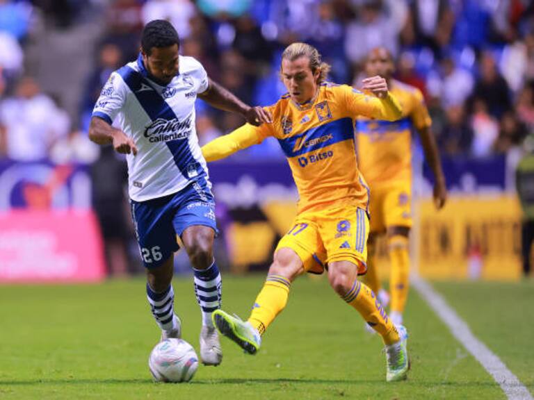 Puebla y Tigres terminan con empate de dos goles la Ida de los Cuartos de Final