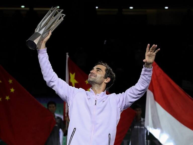 Roger Federer festejando. Foto: Getty Images