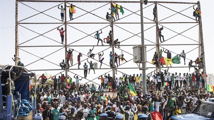 Locura en Senegal en los festejos por ganar la Copa Africana