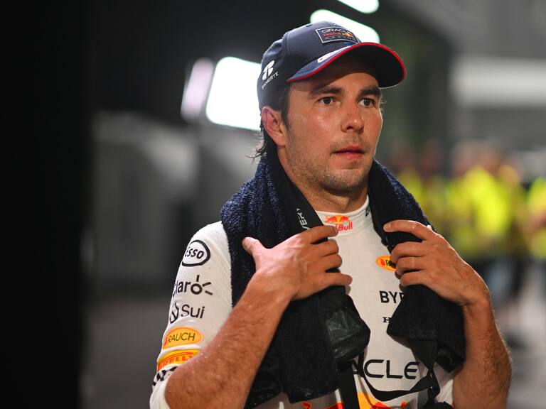 Checo Pérez con Red Bull en Singapur