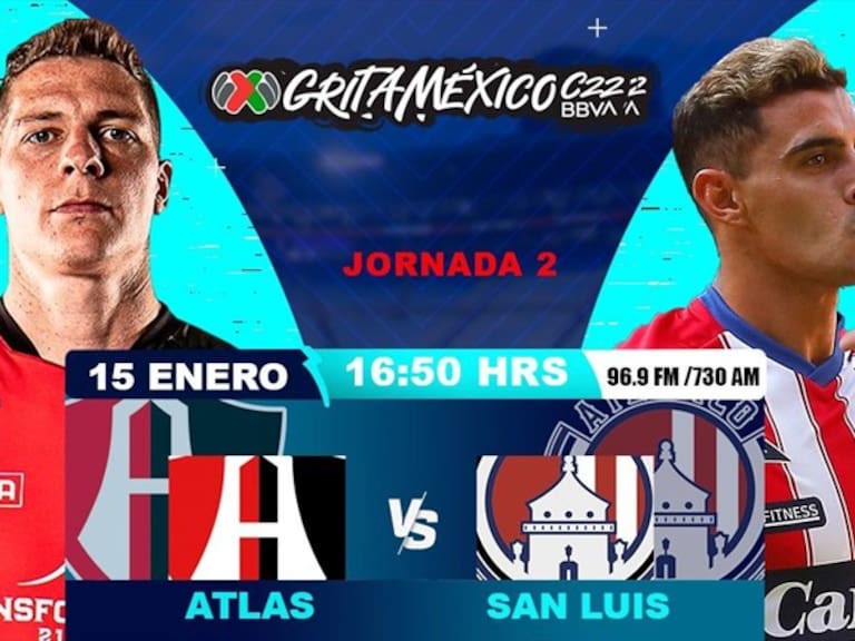 Atlas vs San Luis. Foto: wdeportes