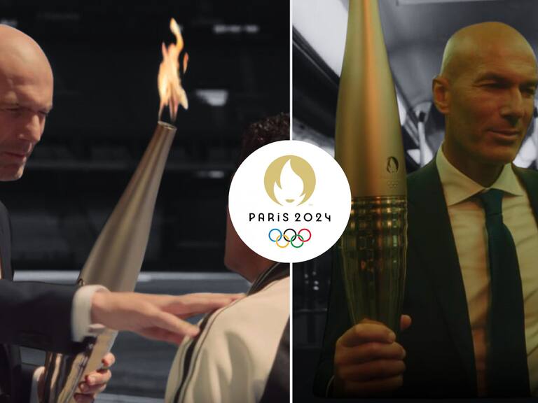 Zinedine Zidane da la sorpresa y aparece con la antorcha olímpica en la inauguración de los Juegos Olímpicos de París 2024