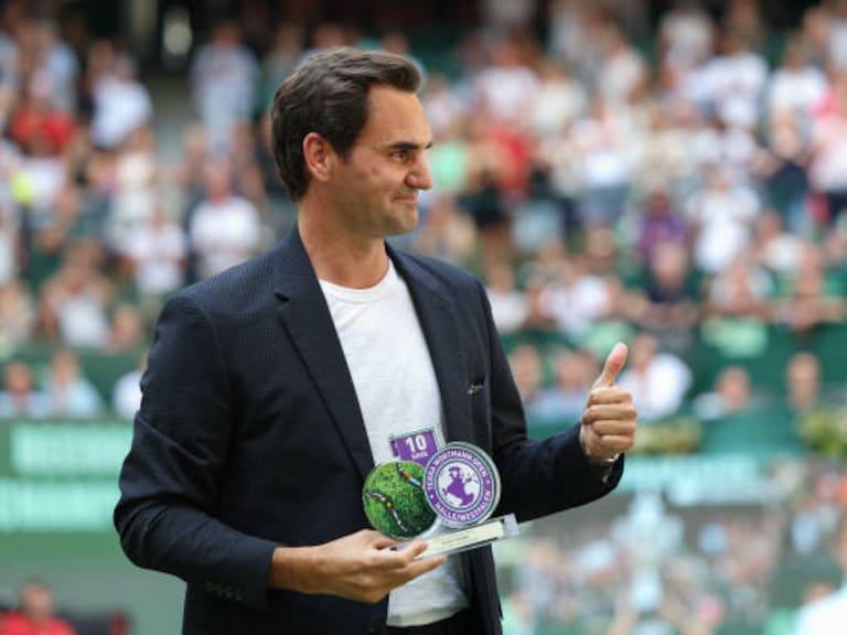 Roger Federer fue homenajeado en Alemania en el ATP 500 de Halle
