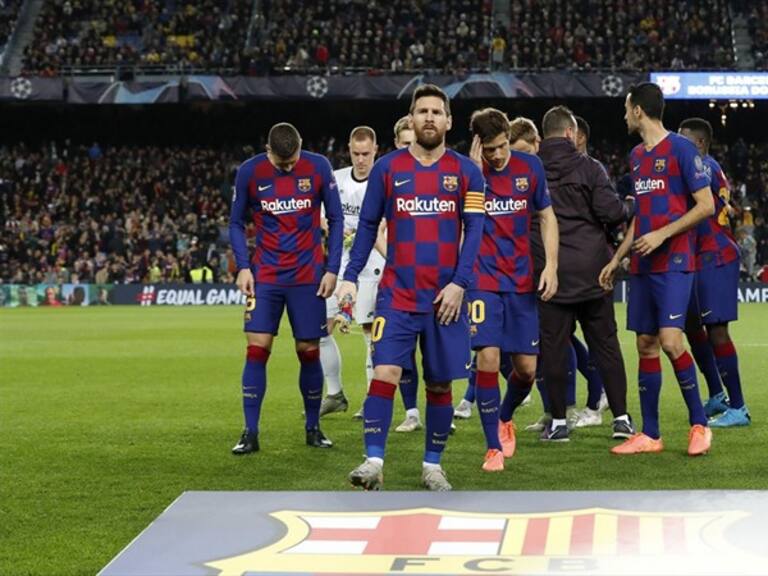 FC Barcelona en un juego de Champions. Foto: Getty Images