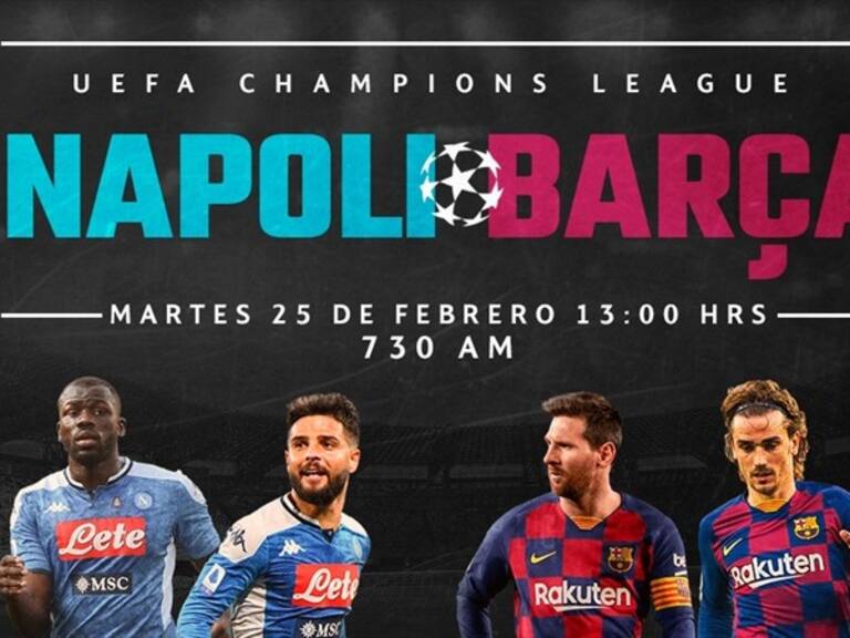 Napolo vs Barcelona. Foto: W Deportes