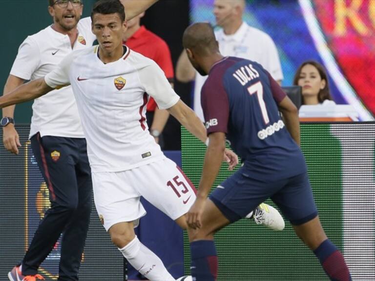 Héctor Moreno en un partido con la Roma. Foto: Getty Images