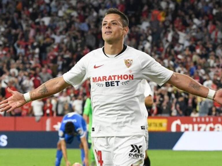 Chicharito Hernández. Foto: Twitter @SevillaFC