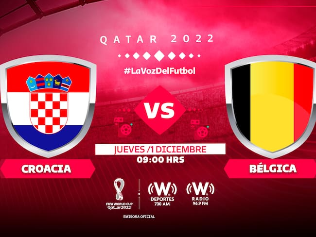 Croacia vs Bélgica en VIVO y en directo online, Jornada 3, Fase de Grupos, Mundial de Qatar 2022