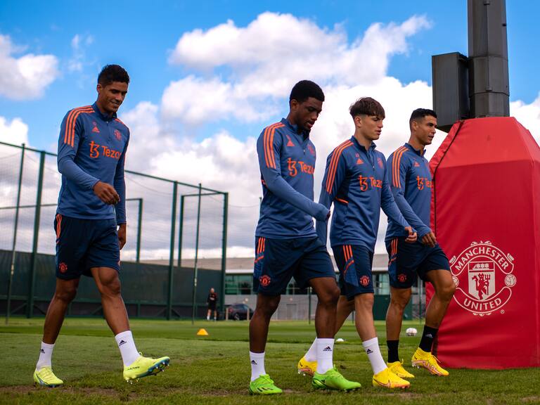 CRISTIANO RONALDO ENTRENÓ CON EL MANCHESTER UNITED