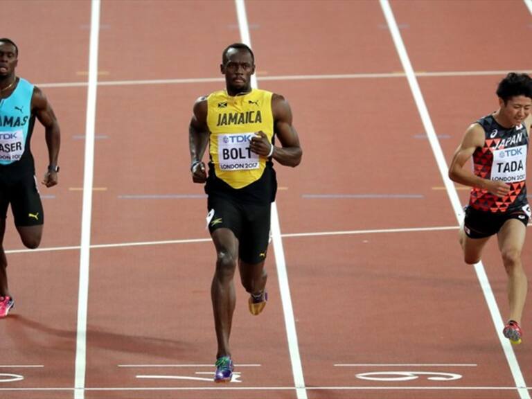Usain Bolt pasó caminando a las semifinales del mundial. Foto: Getty images