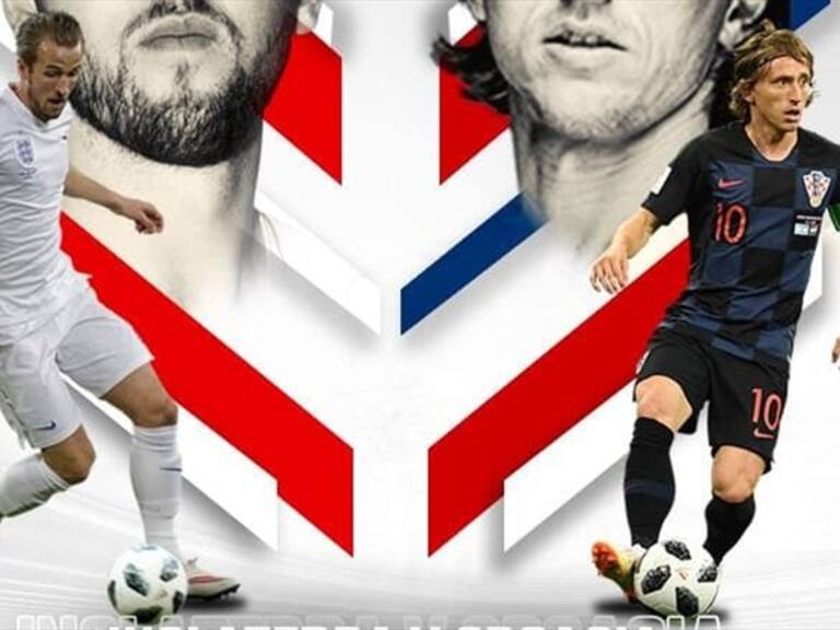 Croacia vs Inglaterra. Foto: W Deportes