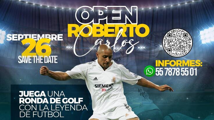 Roberto Carlos vendrá a México para disputar un torneo de Golf