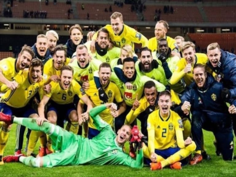 A pesar de no contar con su máximo referente (Zlatan Ibrahimovic), los escandinavos calificaron al Mundial, dejando en el camino a Holanda e Italia. Foto: Twitter