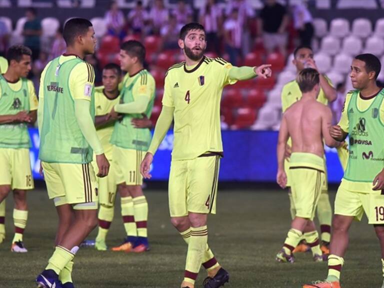 Venezuela entrenando antes del encuentro ante Paraguay. Foto: Getty Images