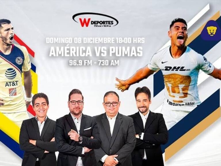 América vs Pumas. Foto: W Deportes