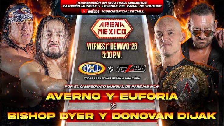 ¡Las estrellas del CMLL chocarán ante las de MLW en la Arena México!