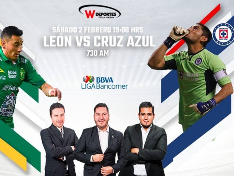 León vs Cruz Azul . Foto: W Deportes