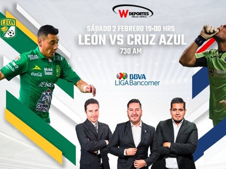 León vs Cruz Azul . Foto: W Deportes