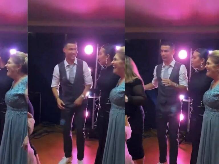 Georgina Rodríguez regaña a Cristiano Ronaldo en plena fiesta