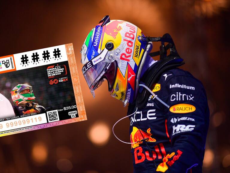 Checo Pérez estará impreso en boleto de la Lotería Nacional de México
