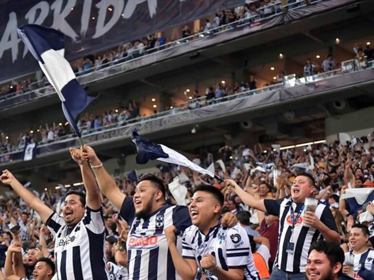 Afición Rayados de Monterrey Estadio BBVA. Foto: Getty Images