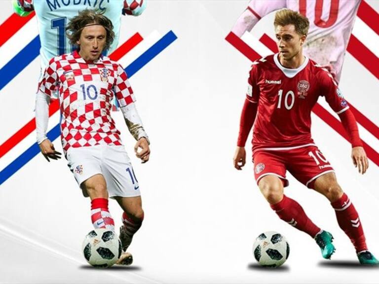 Croacia vs Dinamarca. Foto: W Deportes