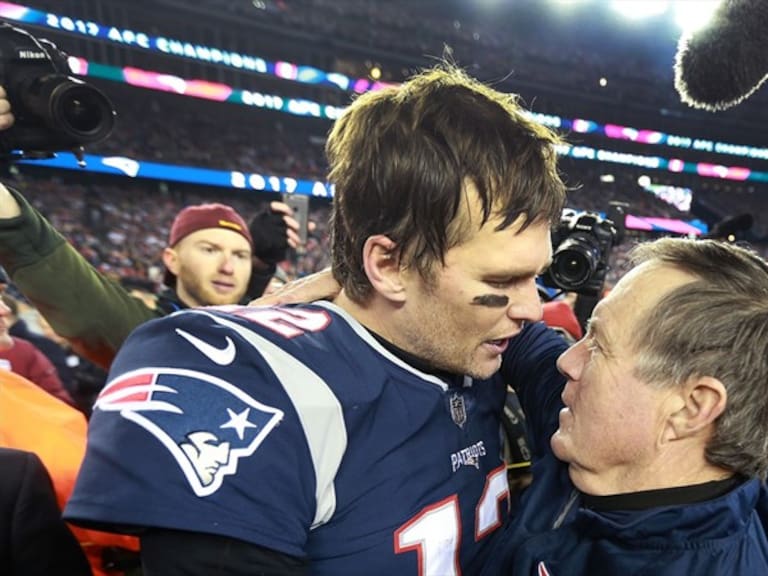 Tom Brady y Bill Belichick. Foto: Getty Images