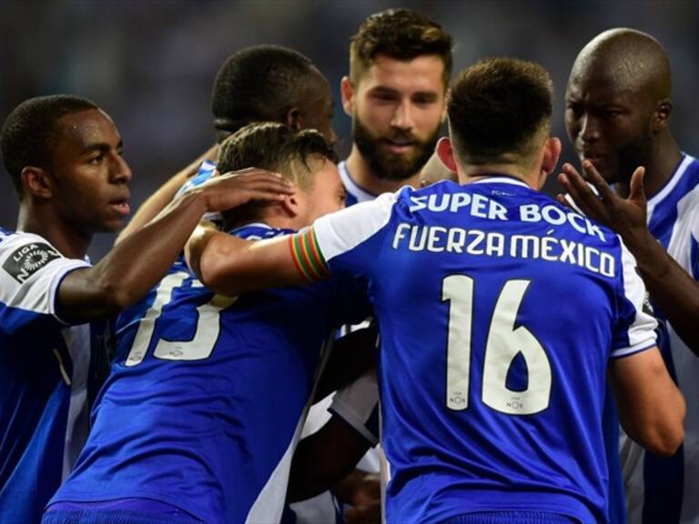 Jugadores del Porto festejan gol. Foto: Getty Images