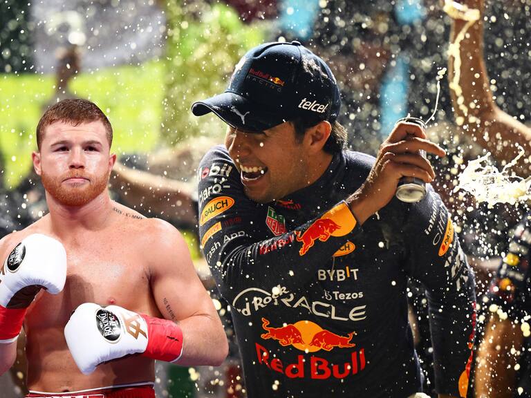 Canelo Álvarez  mando a felicitar a Checo Pérez, por su gran logro en el GP de Singapur