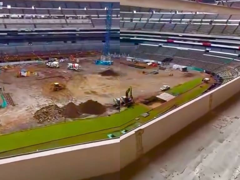 Mundial 2026: Sin gradas y sin cancha, así luce el Estadio Azteca de cara a la Copa del Mundo VIDEO