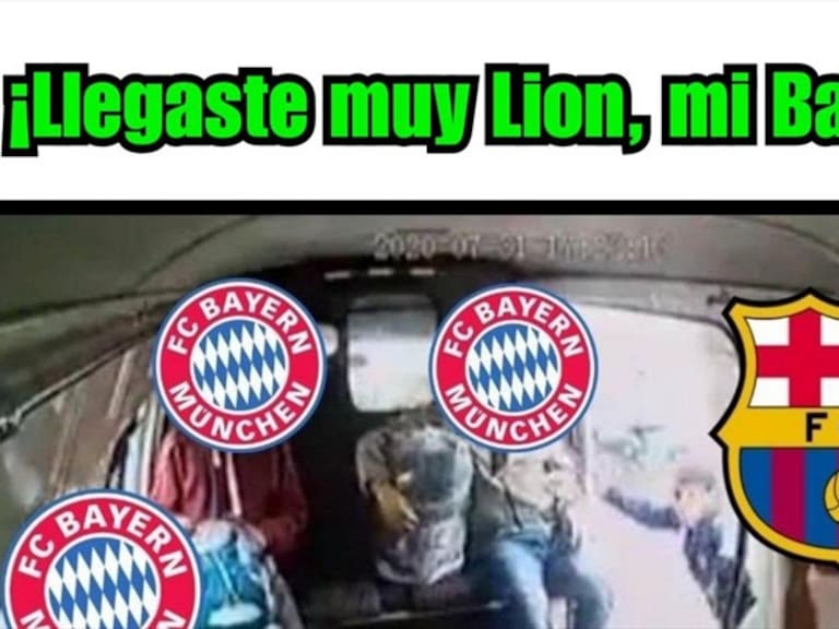 Meme del Barcelona vs Bayern. Foto: Especial