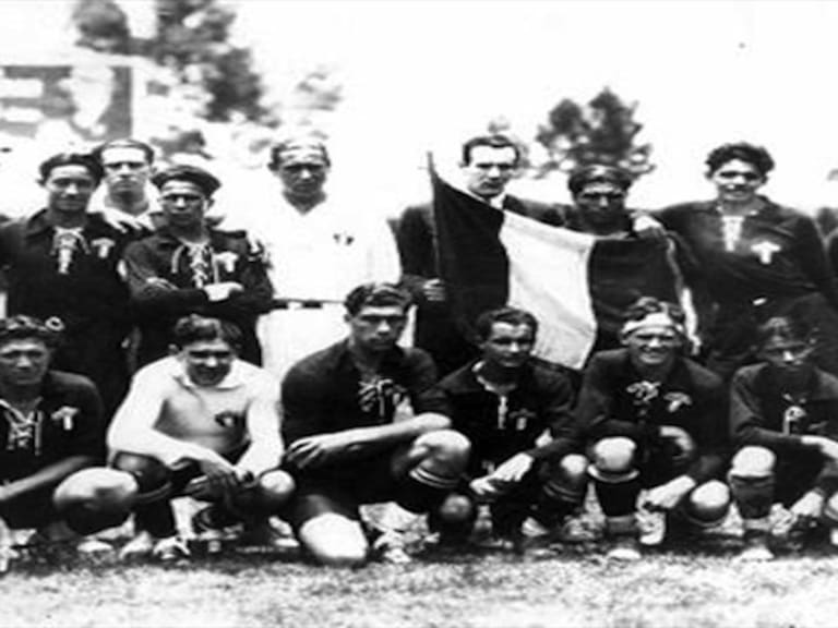 México en la Copa del Mundo de Uruguay en 1930 . Foto: