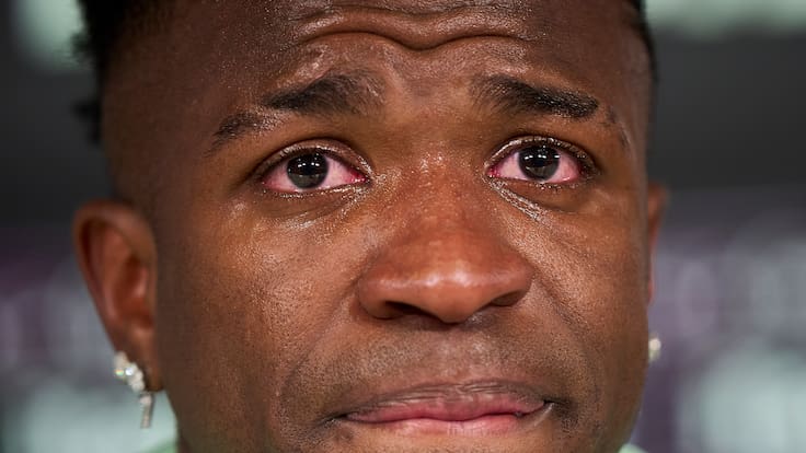 Vinicius Jr rompió en llanto después de hablar sobre su caso de racismo