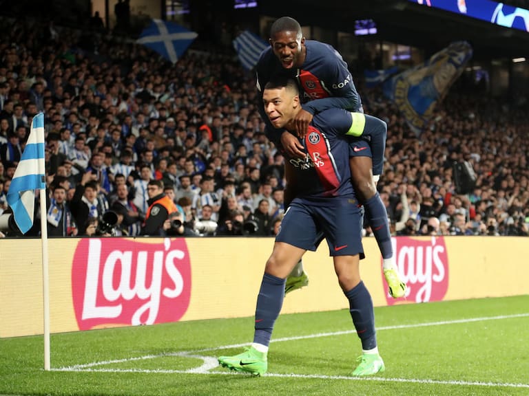 PSG elimina a la Real Sociedad con la actuación de Kylian Mbappé