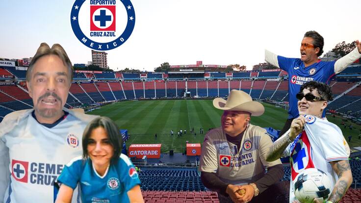 Los famosos de la música, televisión y del deporte que apoyan a Cruz Azul