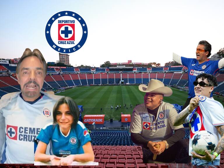 Famosos que apoyan al Cruz Azu