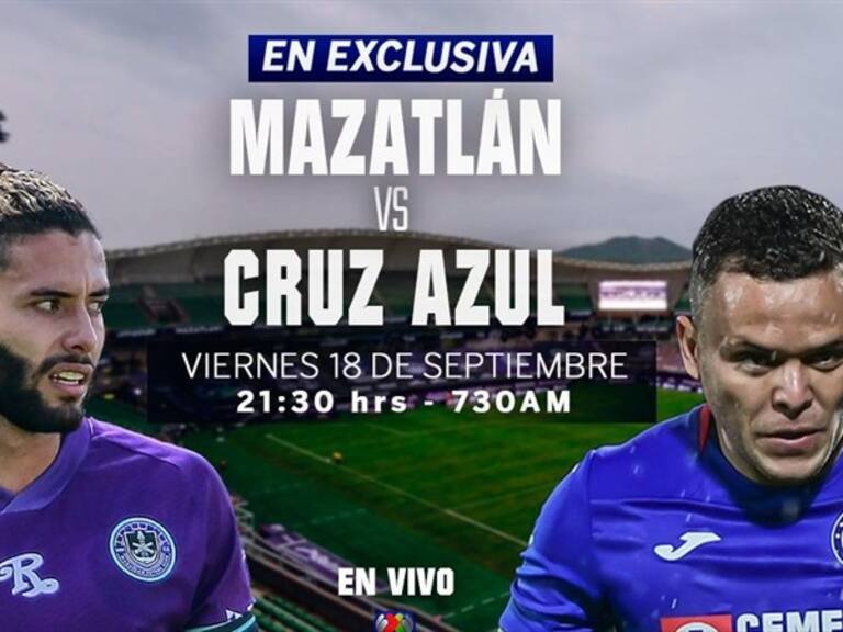 Mazatlán vs Cruz Azul. Foto: Wdeportes