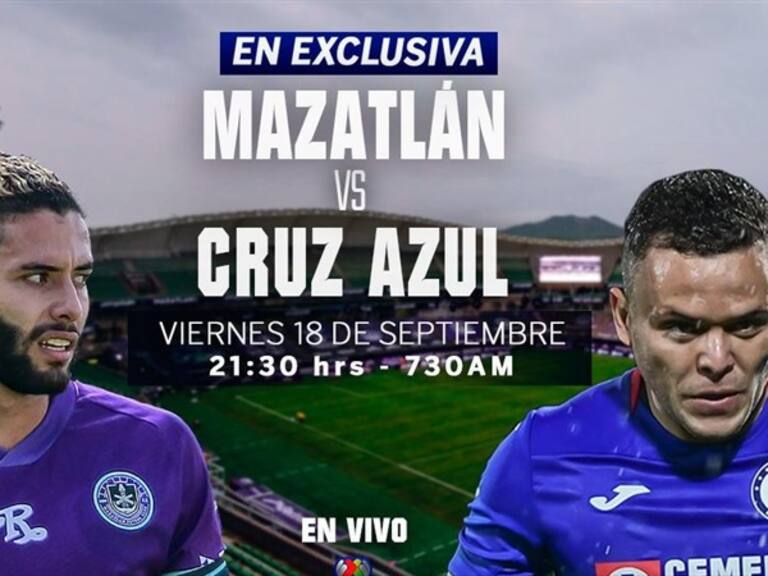 Mazatlán vs Cruz Azul. Foto: Wdeportes