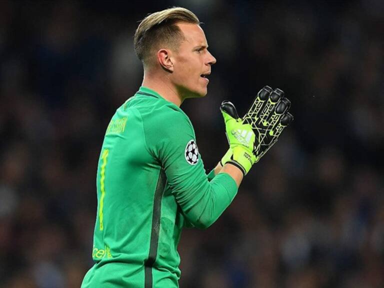 Ter Stegen en un partido de Champions League. Foto: Getty Images