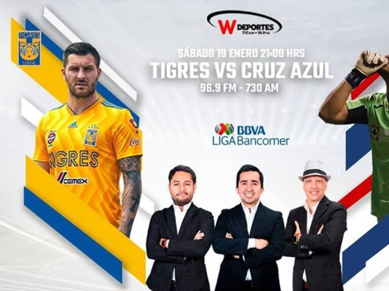 Tigres vs Cruz Azul . Foto: W Deportes