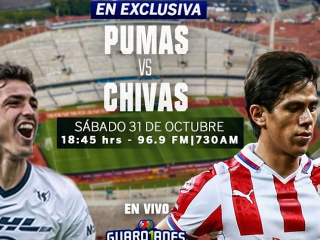 Pumas se mide a Chivas en un choque entre dos grandes