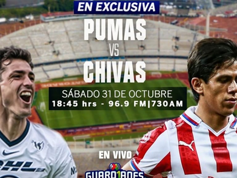 Pumas vs Chivas. Foto: W Deportes