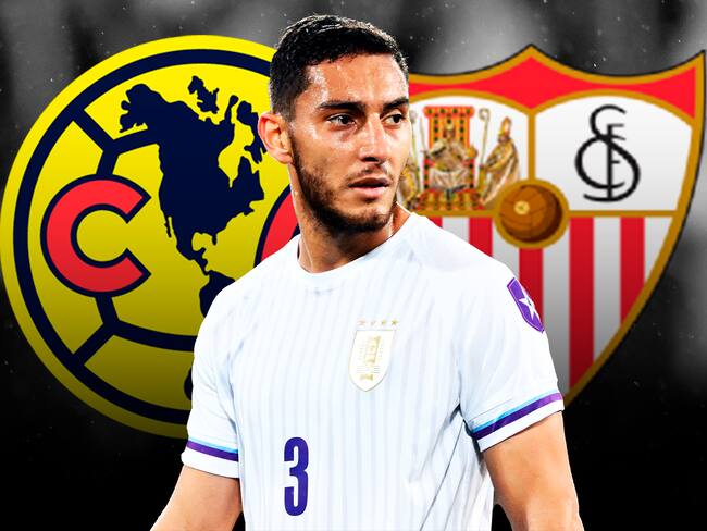 Sebastián Cáceres en la puerta de salida del América; Sevilla lo espera y pagaría una millonada