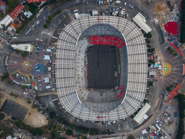 Estadio Banorte sigue exhibiendo fallas en su remodelación, ¡ahora fue un hoyo al vacío!
