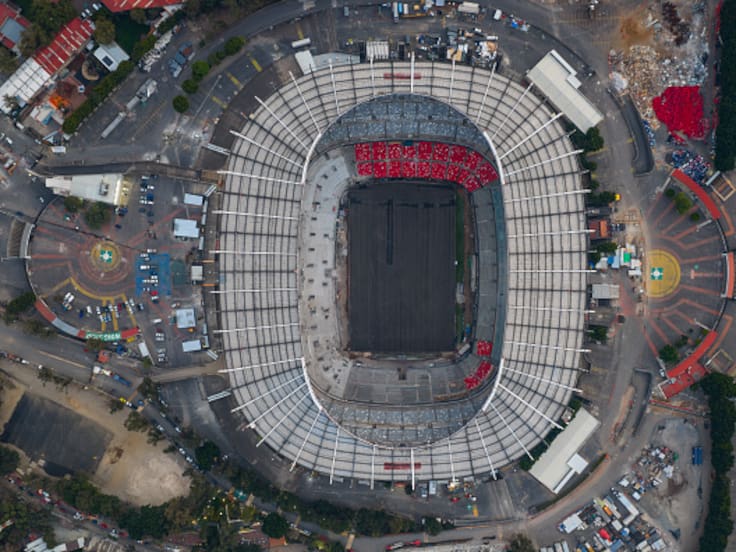 Estadio Banorte sigue exhibiendo fallas en su remodelación, ¡ahora fue un hoyo al vacío!