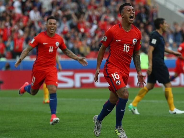 Gol de Martín Rodríguez frente a los australianos. Foto: Getty Images